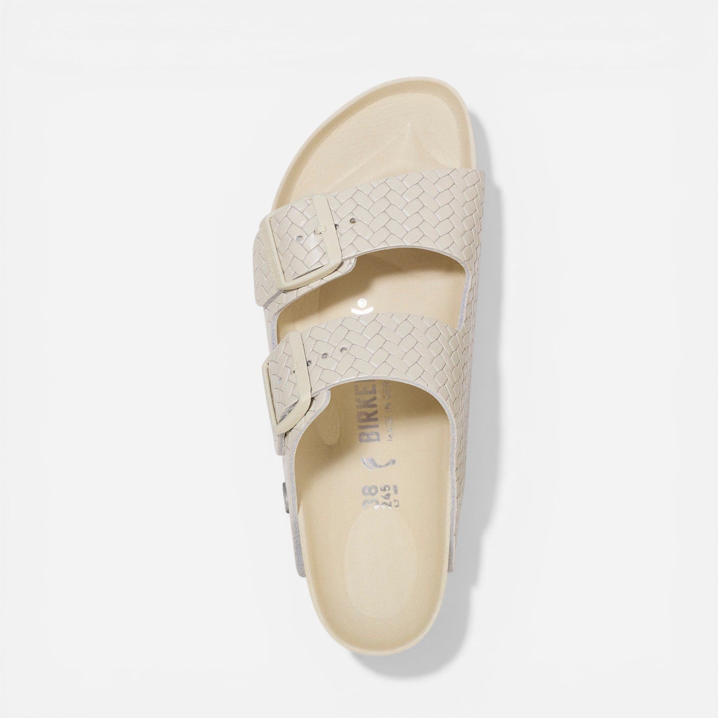 Arizona Ecru Woven Embossed Leather Narrow