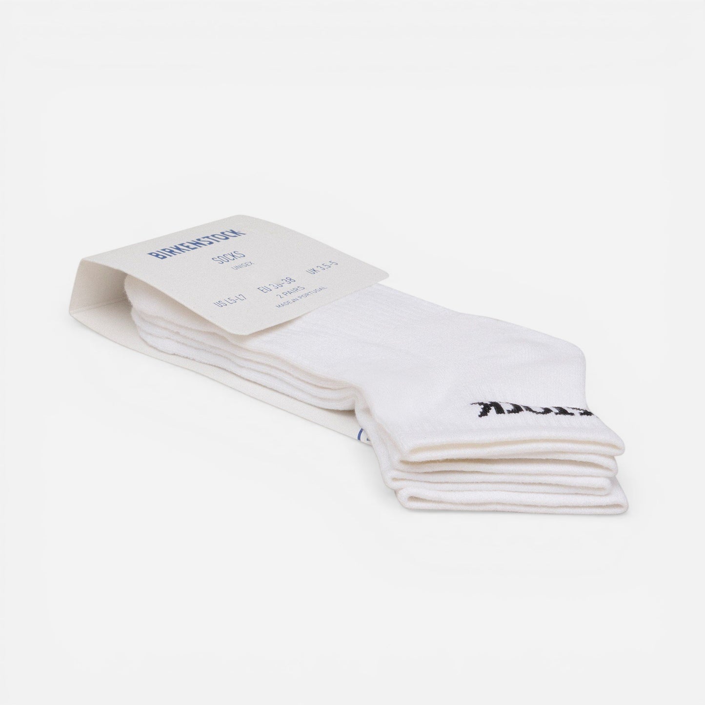 Cotton Crew Ankle 2 Pack White Socks