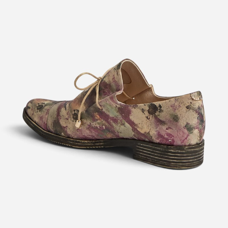 Kotty Burgundy Smudge Print