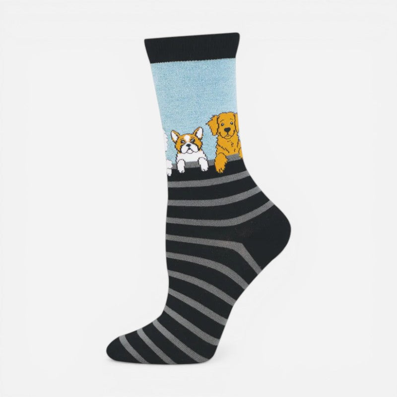Bamboo Dog Gone Stripes Blue Heather