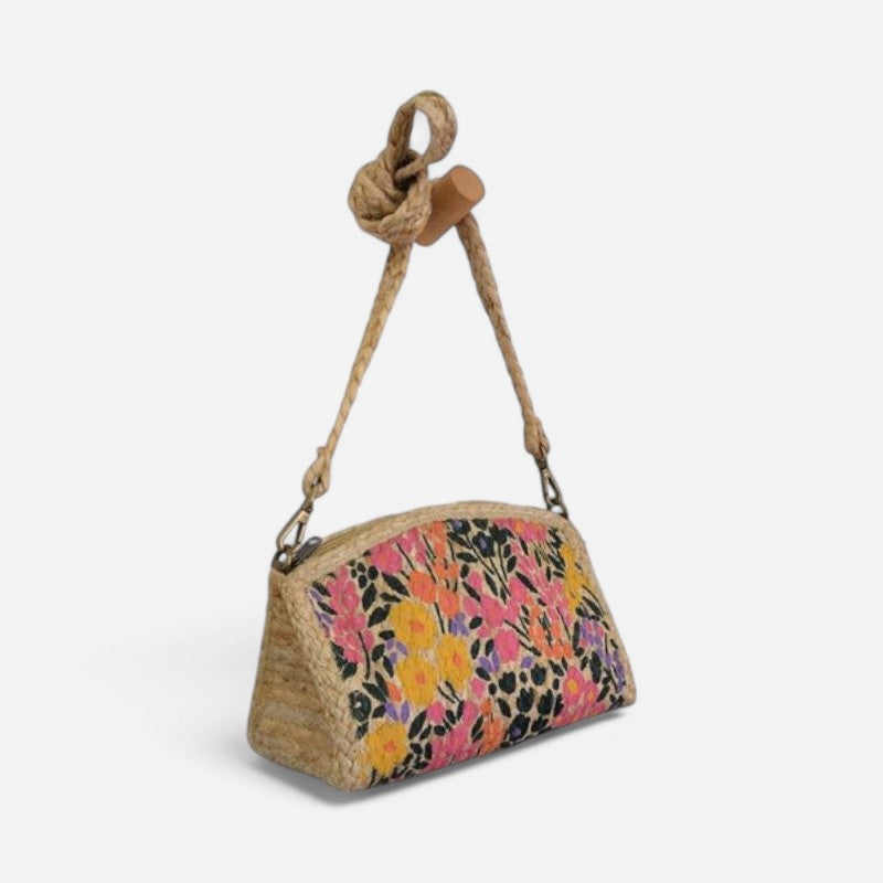 Joy Susan Mae Jute Crossbody Bag