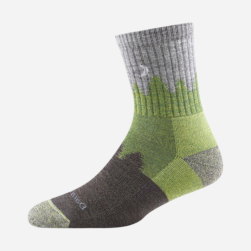 TREELINE MICRO CREW MIDWEIGHT WITH CUSHION LIGHT DENIM