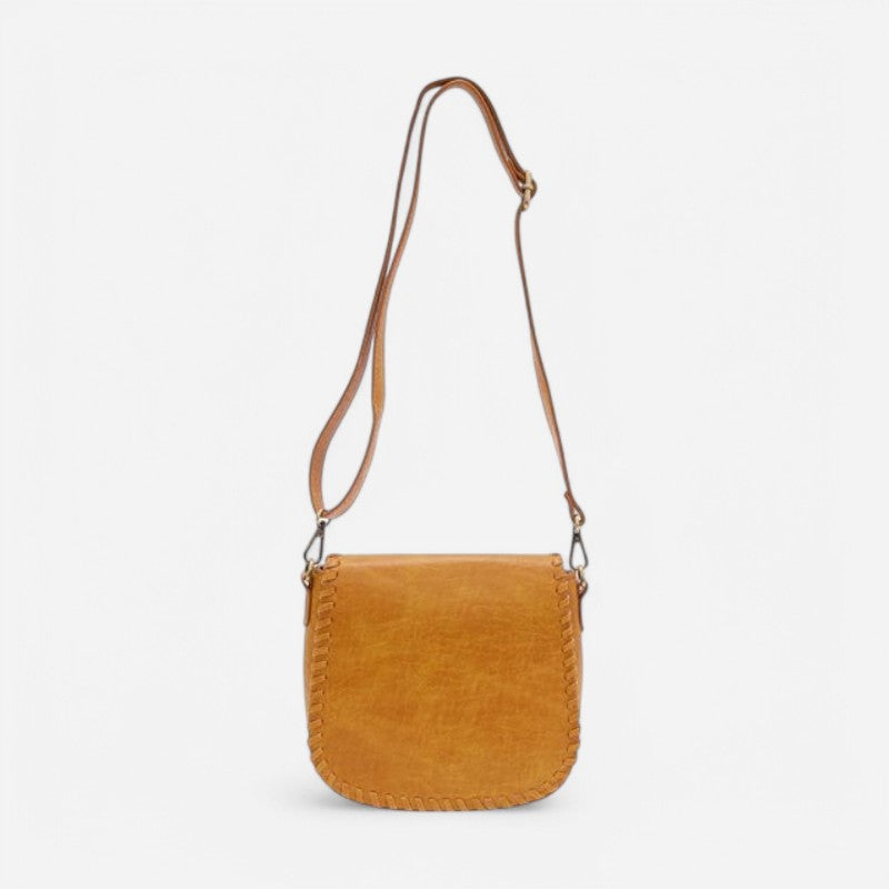 Joy Susan Annie Whipstitch Saddle Convertible Crossbody