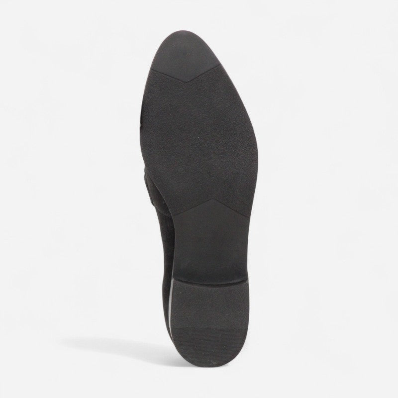 Contigo Bit Loafer Black Suede