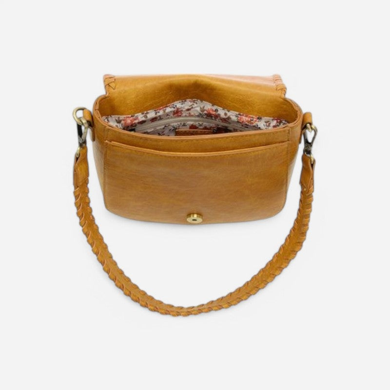 Joy Susan Annie Whipstitch Saddle Convertible Crossbody