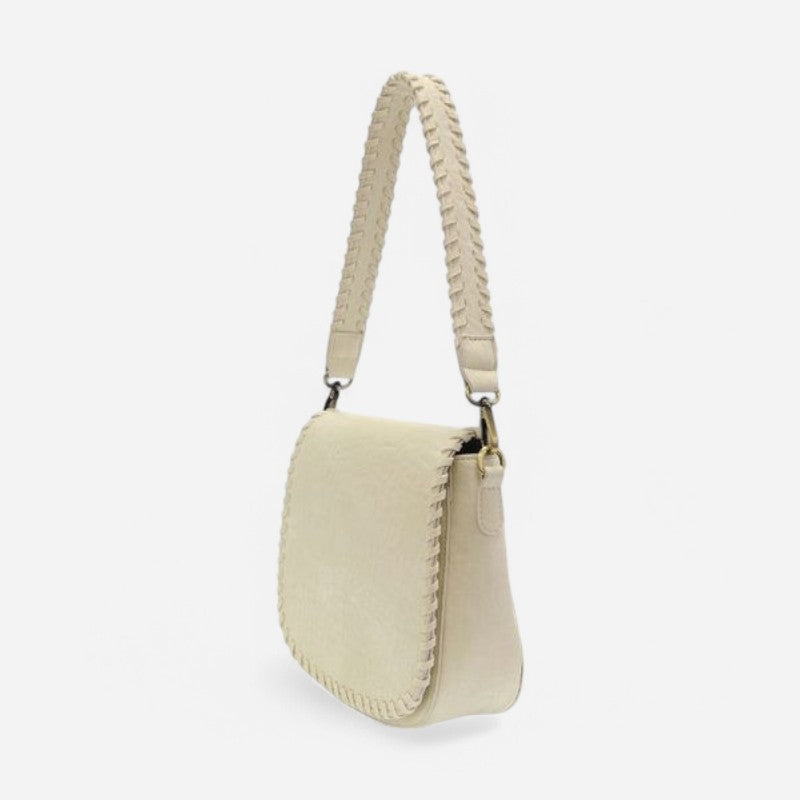 Joy Susan Annie Whipstitch Saddle Convertible Crossbody