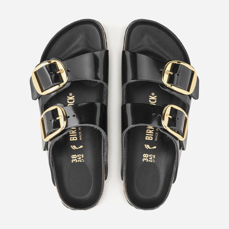 Birkenstock Arizona Big Buckle Natural Leather Patent