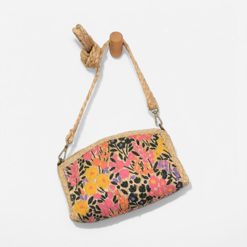 Joy Susan Mae Jute Crossbody Bag