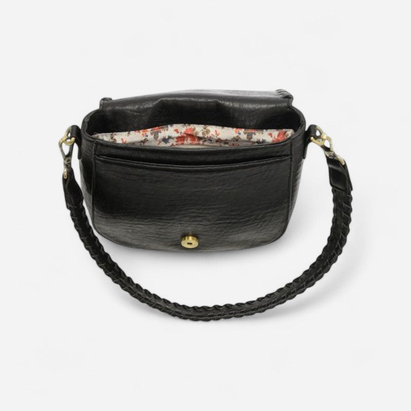 Joy Susan Annie Whipstitch Saddle Convertible Crossbody