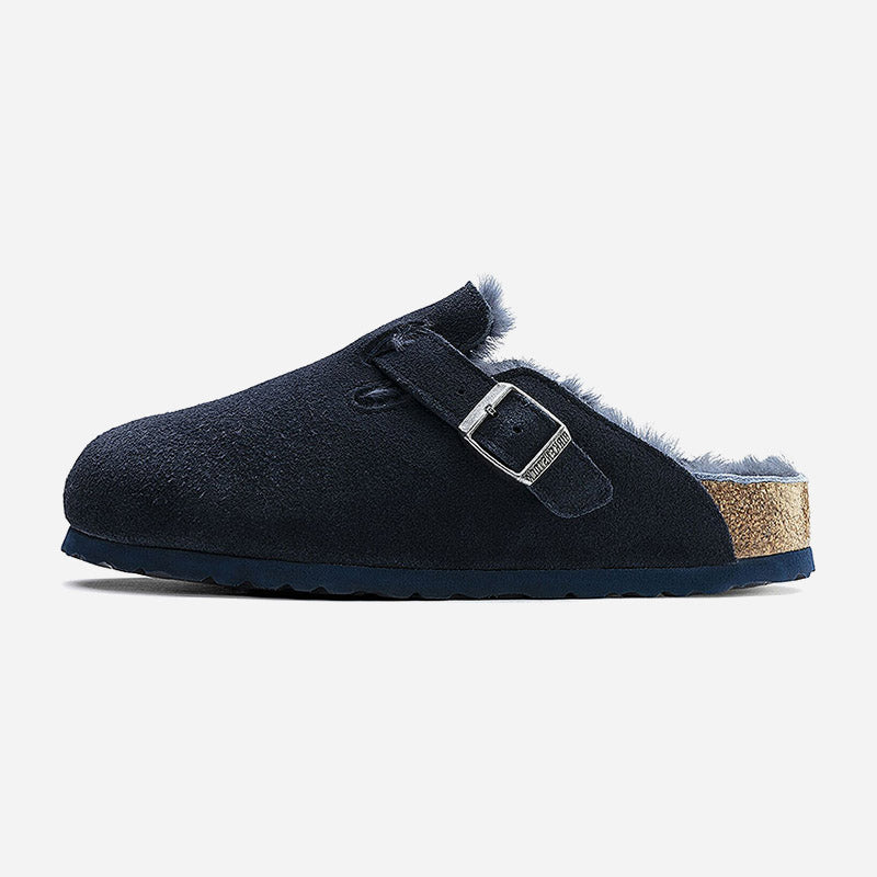 Birkenstock Boston Shearling Suede Leather