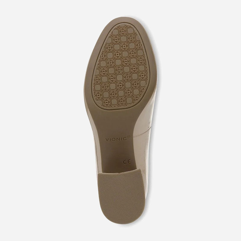 Carmel Taupe Crinkle Patent