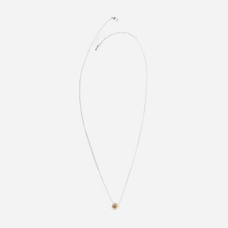 Daisy Necklace Silver