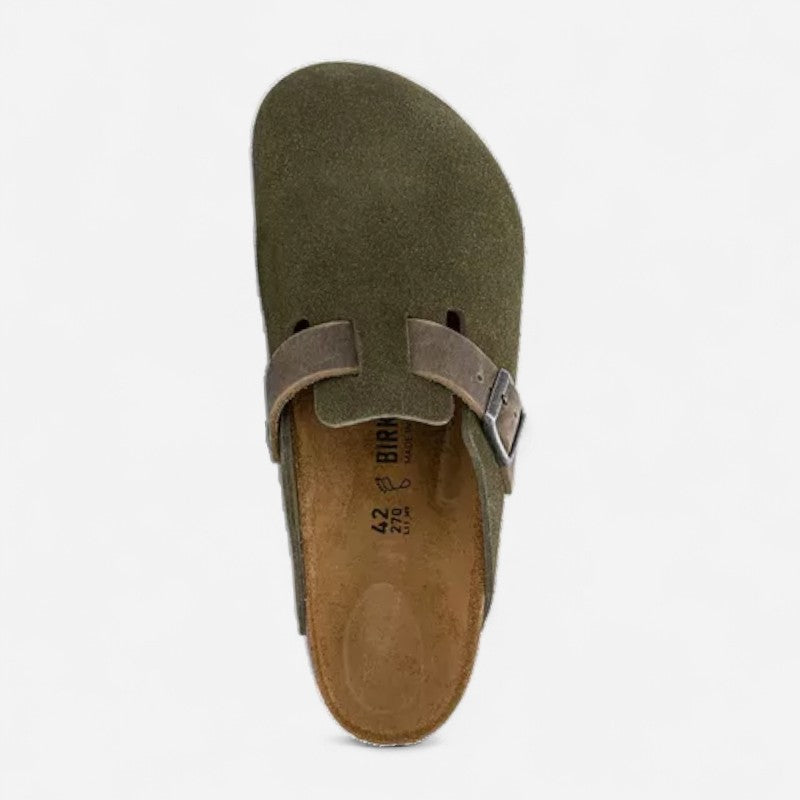 Birkenstock Boston Suede/Oiled Leather