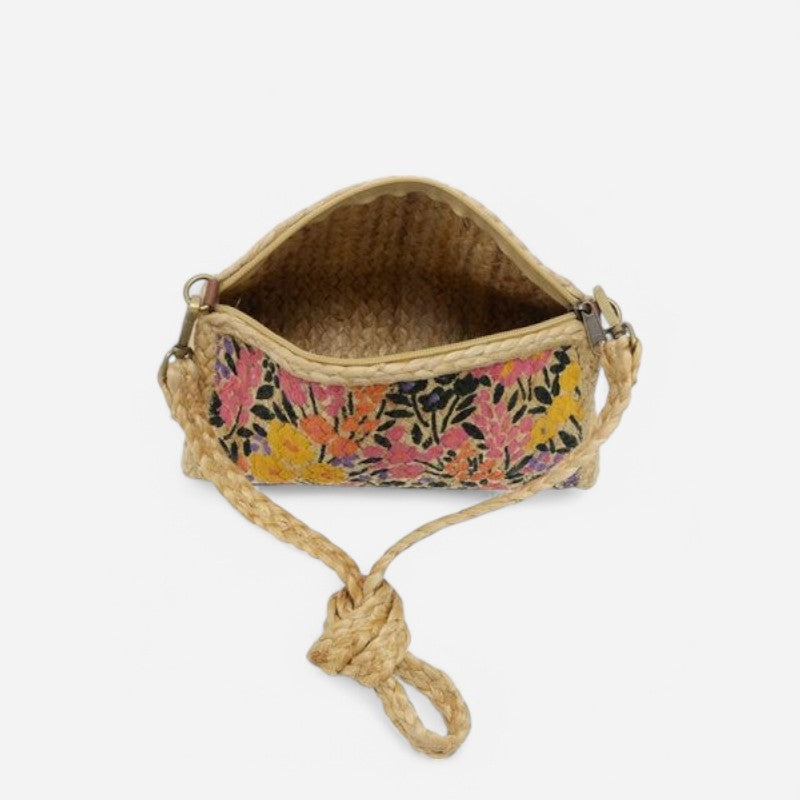Joy Susan Mae Jute Crossbody Bag
