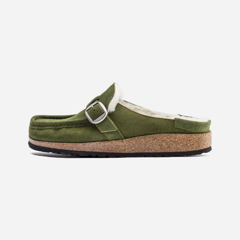 Birkenstock Buckley Shearling Suede Leather