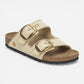 Arizona Big Buckle Raffia Textured/Leather Narrow