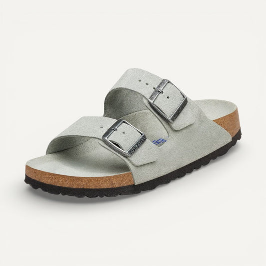Arizona Soft Footbed Sage Suede Leather Narrow