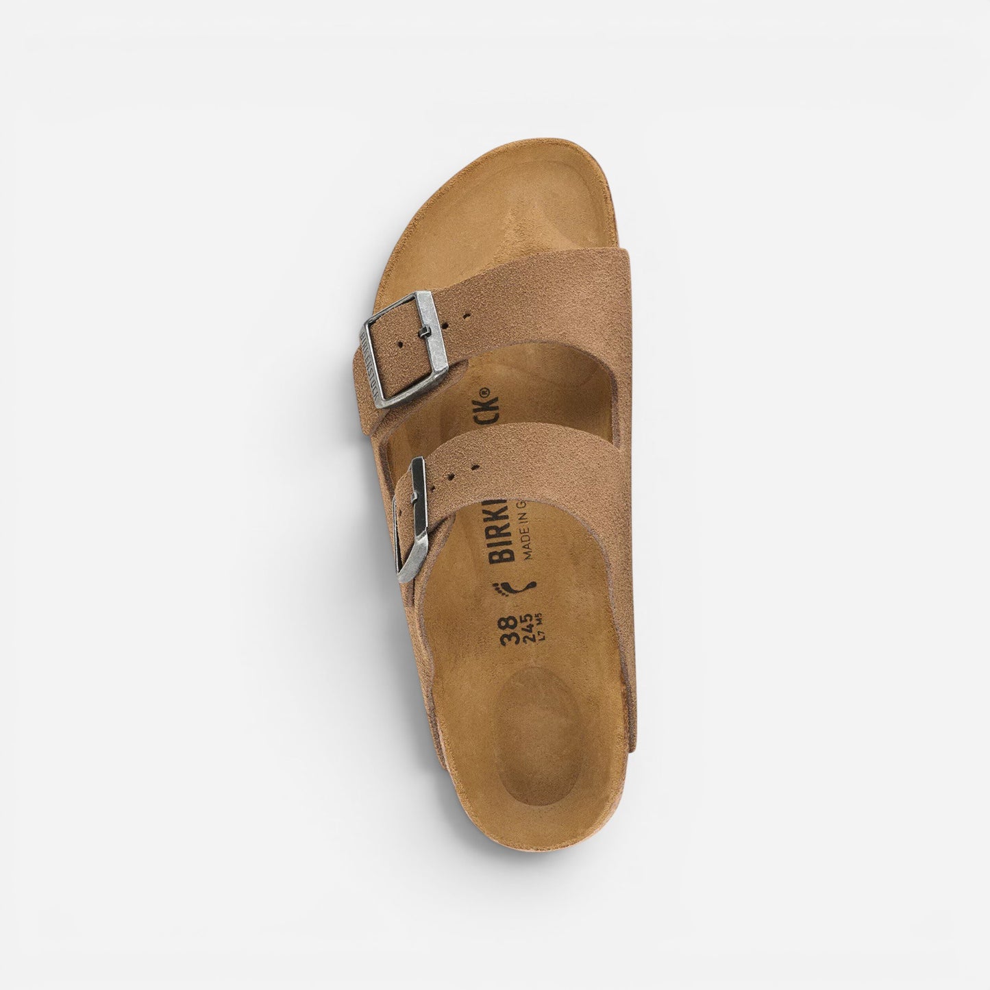 Arizona Men's Dark Tea Suede Leather Regular