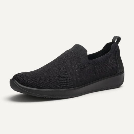 Leena 3 Black Metallic Wovenstretch/Black