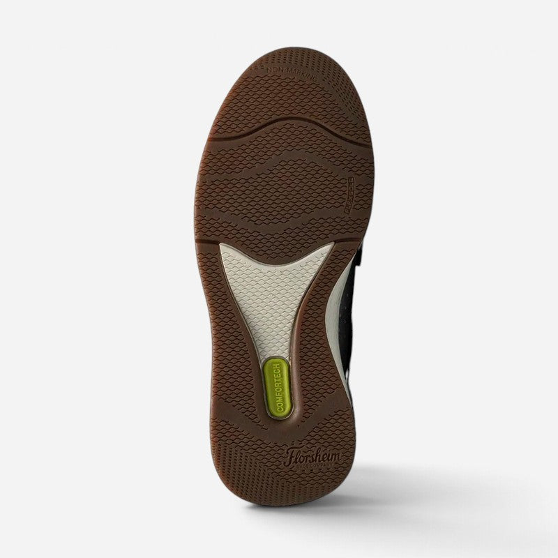 Men's Crossover Moc Toe Slip On Navy Nubuck/Cognac Milled