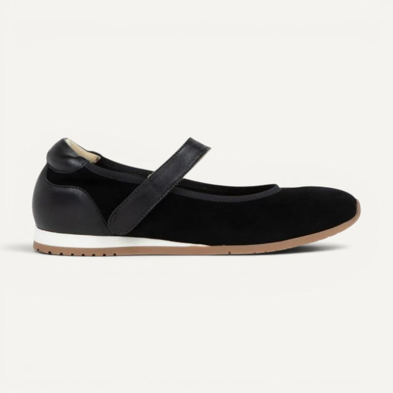 pure mary jane black leather combo