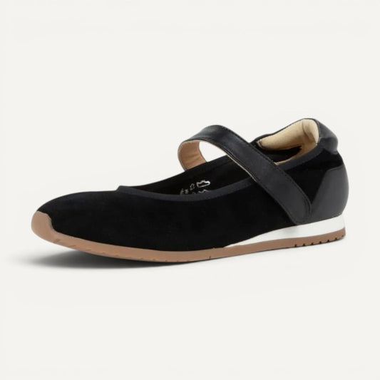 pure mary jane black leather combo