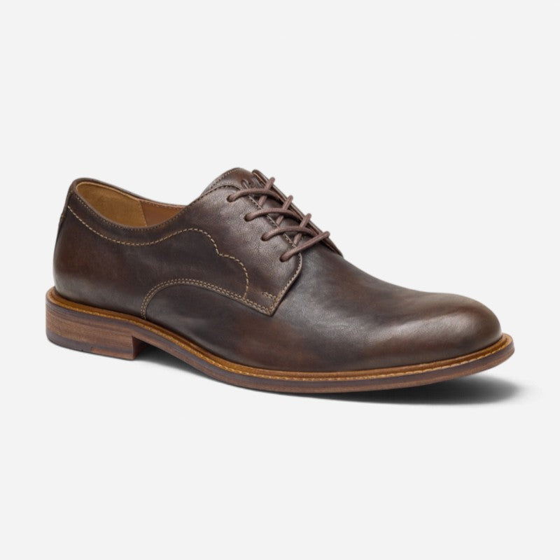 Men's Ripley Plain Toe Dark Brown Leather