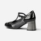 Dacy T-Strap Black/Anthracite