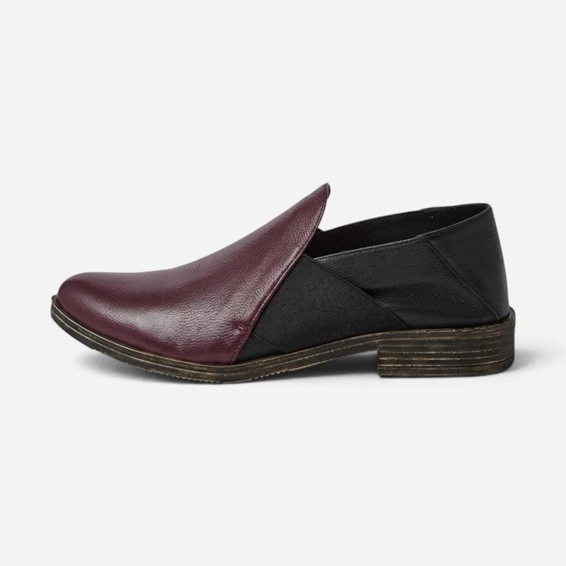 Kefect Burgundy Leather/Black
