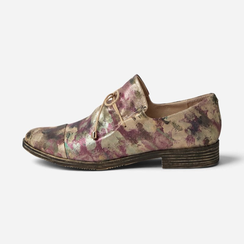 Kotty Burgundy Smudge Print