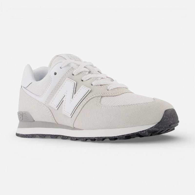 Kid's 574 Core Grey With White