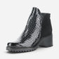 Inara Waterproof Black Croco