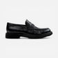 Men's Norman K101001 Black Leather