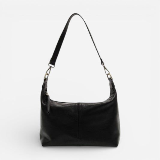 Danna Top Zip Crossbody Black