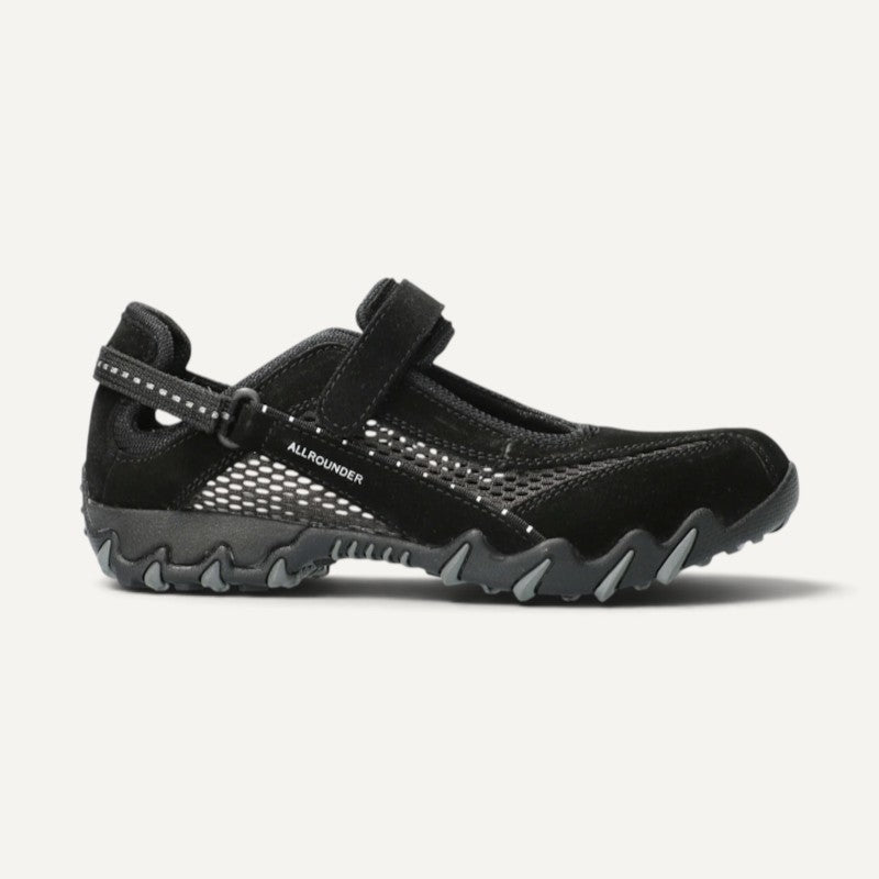 Niro Black Suede Mesh