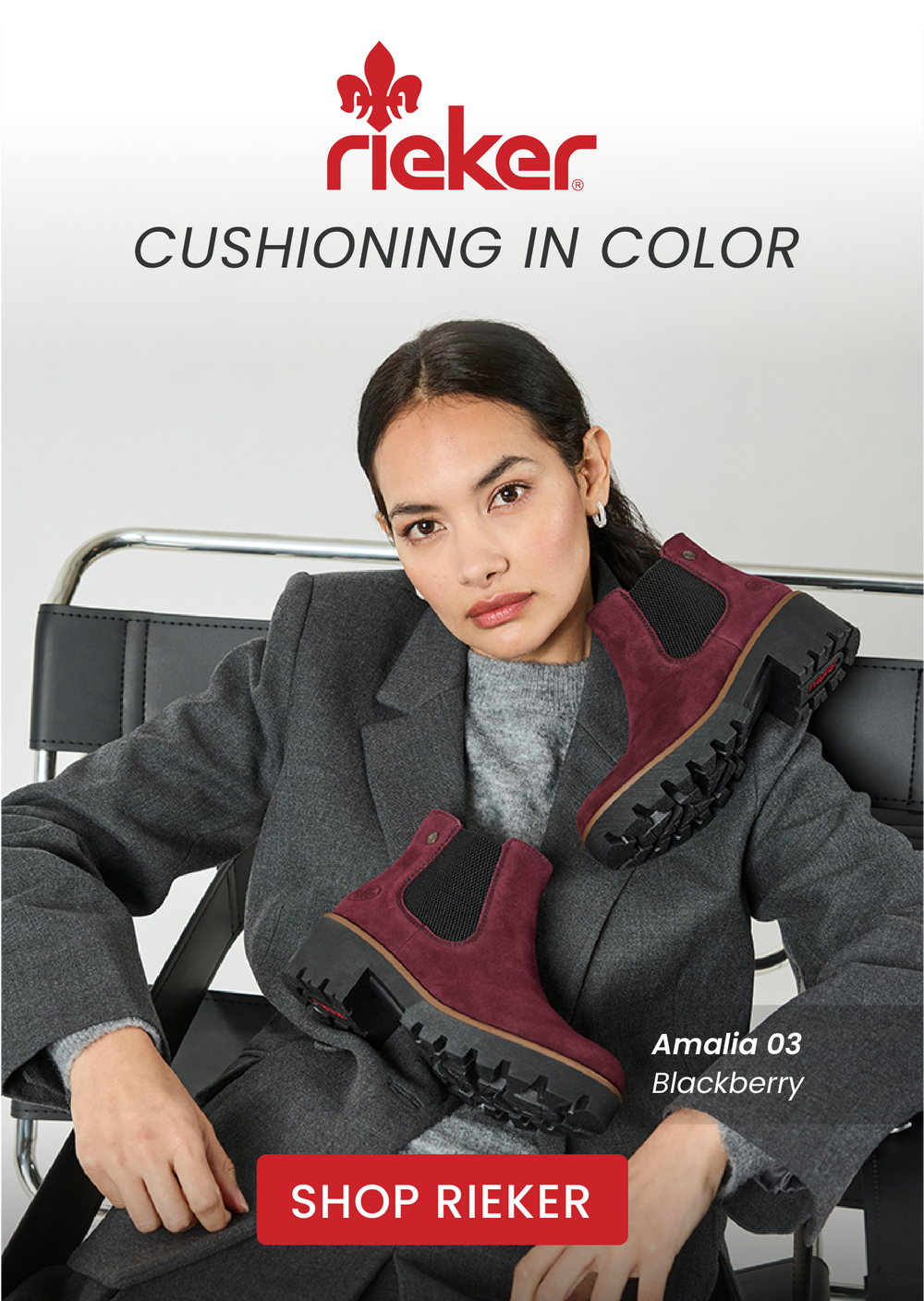 Rieker Cushioning in color