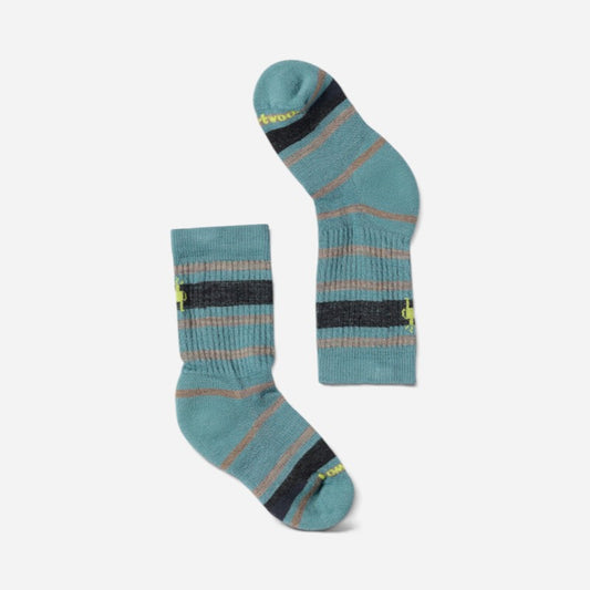 Kid's Hike Light Cushion Striped Crew Dusty Teal