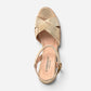 Tahlia Shimmer Dusty Gold Suede