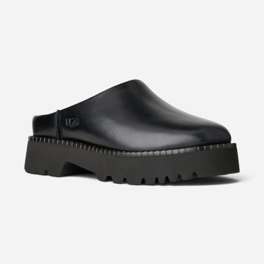 Uptowner Mule Black Leather