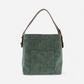 Joy Susan Handle Rich Faux Suede Handbag