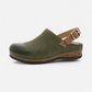 Merrin Olive Embossed Suede