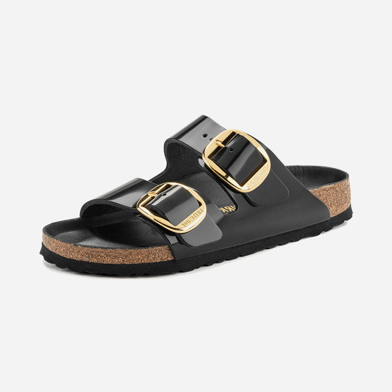 Birkenstock Arizona Big Buckle Natural Leather Patent
