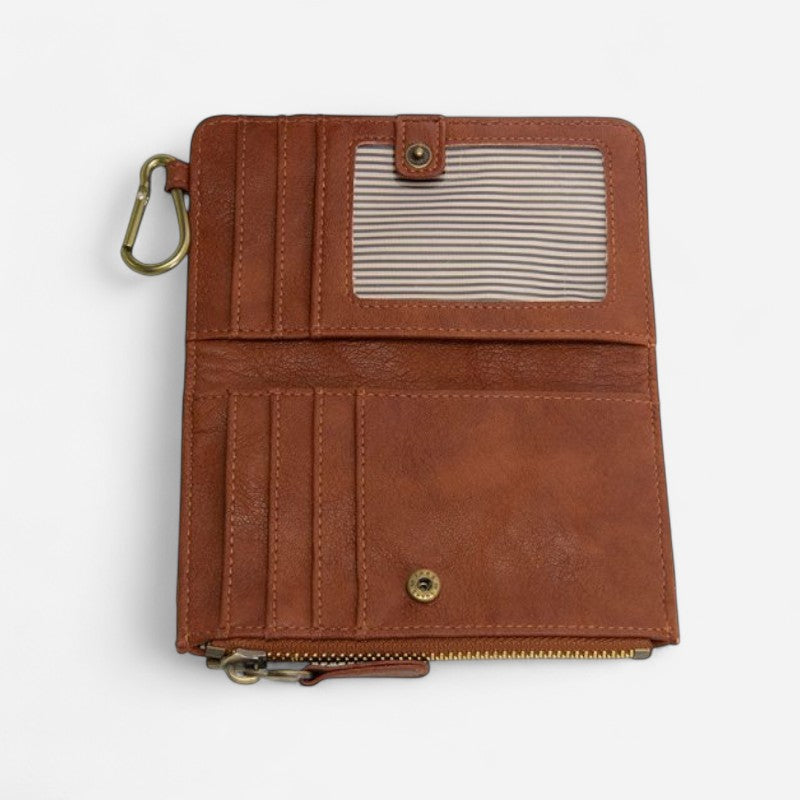Joy Susan Bobbie Bifold Wallet w/Carabiner