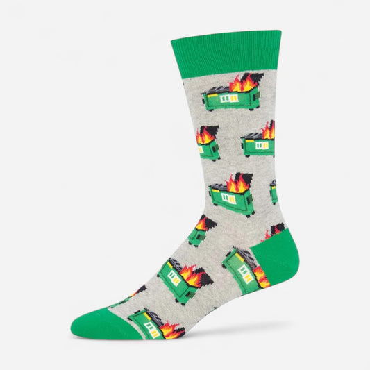 Socksmith Men's Dumpster Fire