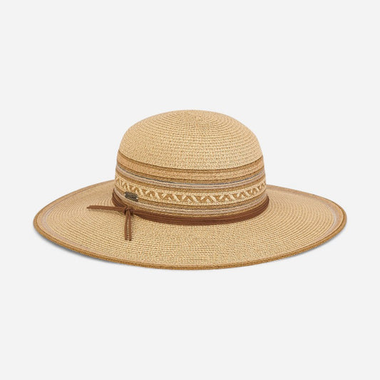 SunNSand Accessories Paper Braid Floppy Hat, Brim 4"