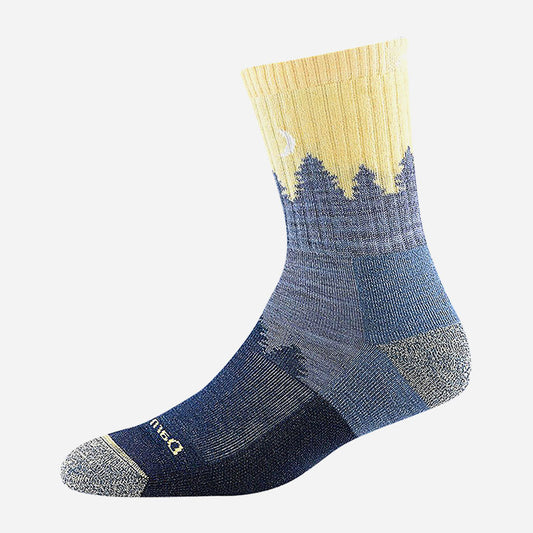 TREELINE MICRO CREW MIDWEIGHT WITH CUSHION LIGHT DENIM