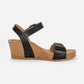 Lexa Cork Wedge Black