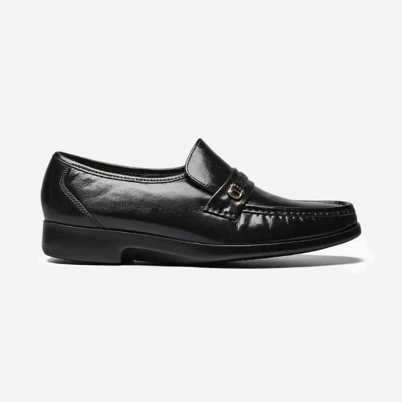 Men's Riva Moc Toe Bit Loafer Black