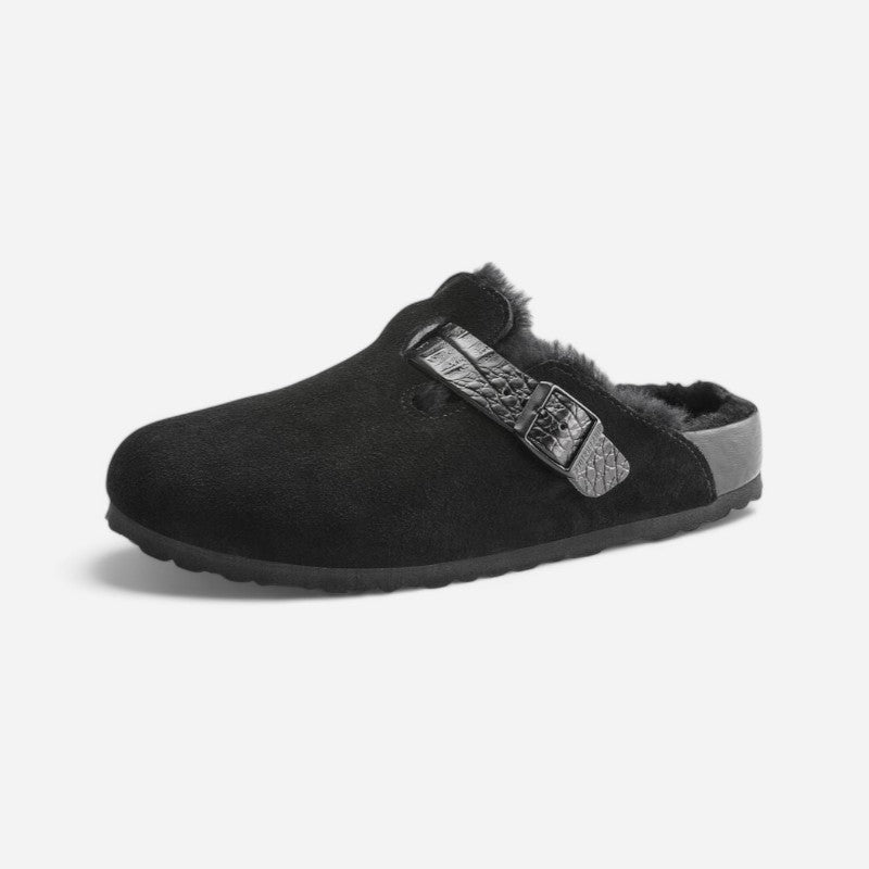 Birkenstock Boston Shearling Suede Leather