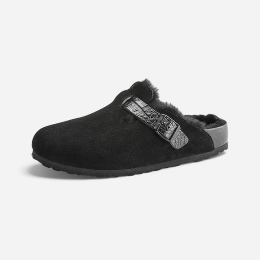 Birkenstock Boston Shearling Suede Leather